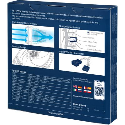    Arctic P14 PWM PST (ACFAN00221A) -  5