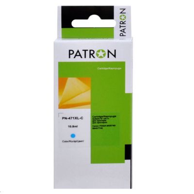  Patron Canon CLI-471C XL (0349C001) 10.8 , cyan (PN-471XL-C) -  1