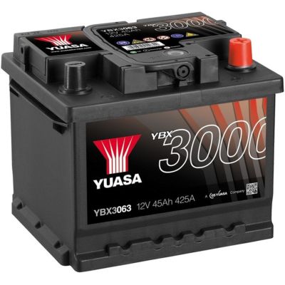   Yuasa 12V 45Ah SMF Battery (YBX3063) -  1