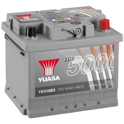   Yuasa 12V 52Ah Silver High Performance Battery (YBX5063) -  1