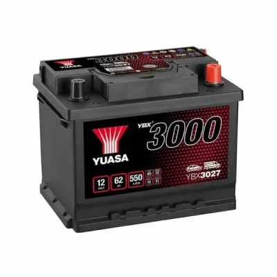   Yuasa 12V 62Ah SMF Battery (YBX3027) -  1