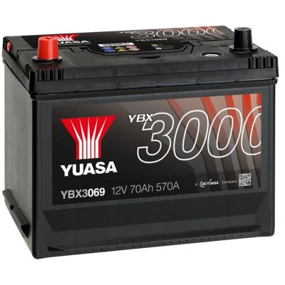   Yuasa 12V 72Ah SMF Battery (YBX3069) -  1