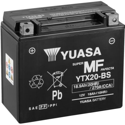   Yuasa 12V 18,9Ah MF VRLA Battery (YTX20-BS) -  1