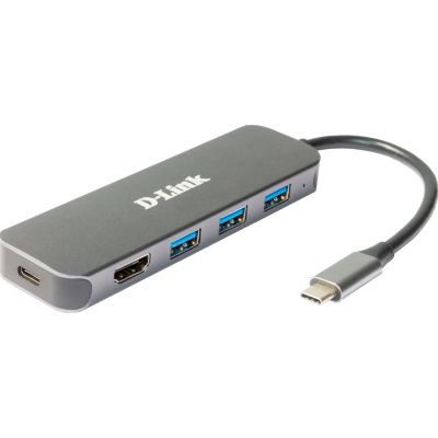  D-Link USB-C 3xUSB3.0, 1xUSB-C, 1xHDMI (DUB-2333) -  2