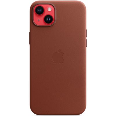     Apple iPhone 14 Plus Leather Case with MagSafe - Umber,Model A2907 (MPPD3ZE/A) -  4