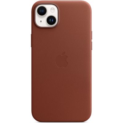     Apple iPhone 14 Plus Leather Case with MagSafe - Umber,Model A2907 (MPPD3ZE/A) -  1