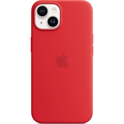   .  Apple iPhone 14 Plus Silicone Case with MagSafe - (PRODUCT)RED,Model A2911 (MPT63ZE/A) -  1