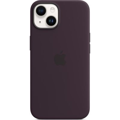   .  Apple iPhone 14 Plus Silicone Case with MagSafe - Elderberry,Model A2911 (MPT93ZE/A) -  1