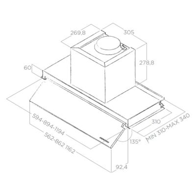   Elica BOX IN NO DRIP IX/A/60 -  2