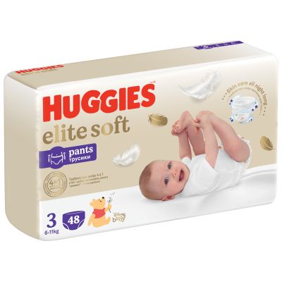 ϳ Huggies Elite Soft 3 (6-11 ) Mega 48  (5029053549293) -  2