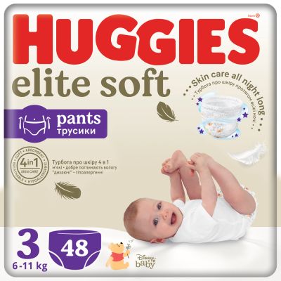  Huggies Elite Soft 3 (6-11 ) Mega 48  (5029053549293) -  1