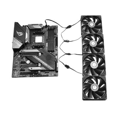 - ID-Cooling FS-04 ARGB, Black,    4-pin   '       RGB  -  3