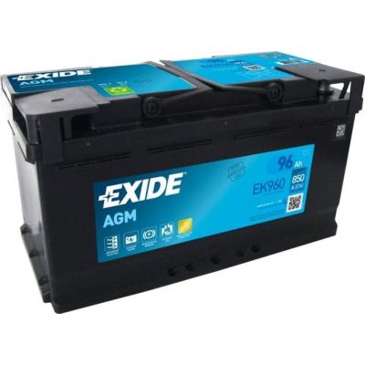   EXIDE START-STOP AGM 96Ah  (-/+) (EK960) -  1