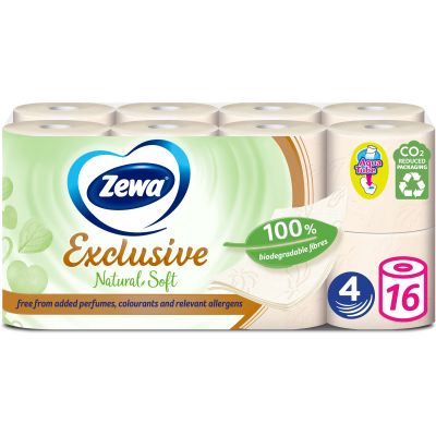   Zewa Exclusive Natural Soft 4  16  (7322541361918) -  1