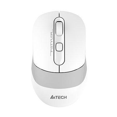  A4Tech Fstyler FB10CS, Grayish White, USB, , , BT+RF (Combo), 1200/1600/2000/2400 dpi, 125 Hz, 4 ,  Li  -  1