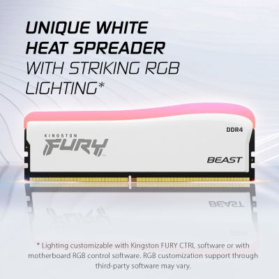     DDR4 16GB 3600 MHz Beast White RGB SE Kingston Fury (ex.HyperX) (KF436C18BWA/16) -  11