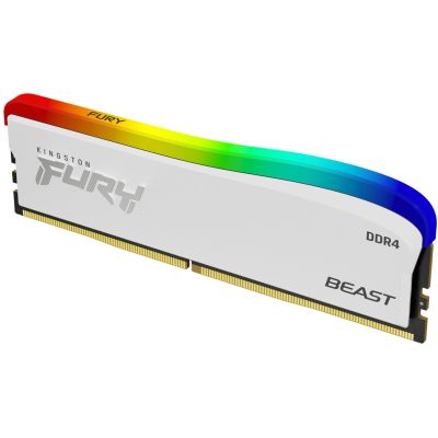     DDR4 16GB 3600 MHz Beast White RGB SE Kingston Fury (ex.HyperX) (KF436C18BWA/16) -  3