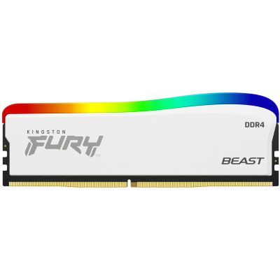     DDR4 16GB 3600 MHz Beast White RGB SE Kingston Fury (ex.HyperX) (KF436C18BWA/16) -  1