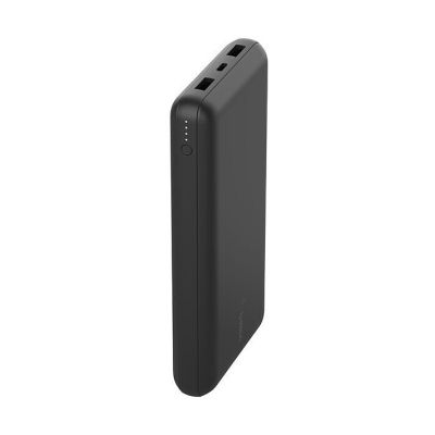   Belkin 20000mAh, USB-C, 2*USB-A, 3A, 6" USB-A to USB-C cable, Black (BPB012BTBK) -  2