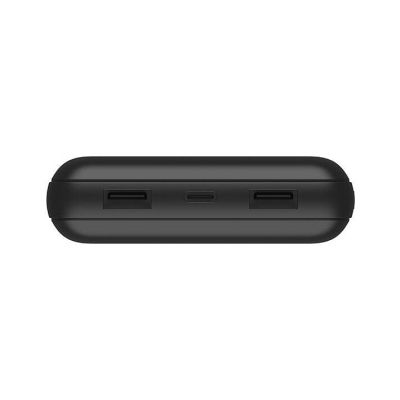   Belkin 20000mAh, USB-C, 2*USB-A, 3A, 6" USB-A to USB-C cable, Black (BPB012BTBK) -  4