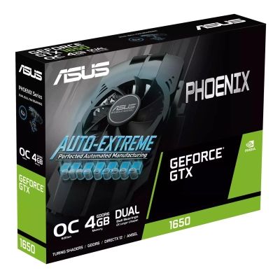 ³ ASUS GeForce GTX1650 4096Mb PHOENIX OC D6 EVO (PH-GTX1650-O4GD6-P-EVO) -  6