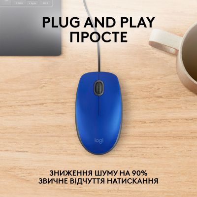  Logitech M110 Silent USB Blue (910-006758) -  3