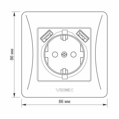  Videx BINERA 1    2USB (VF-BNSK1GU) -  6