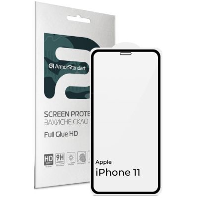   Armorstandart Full Glue HD iPhone 11 Black (ARM65995) -  1