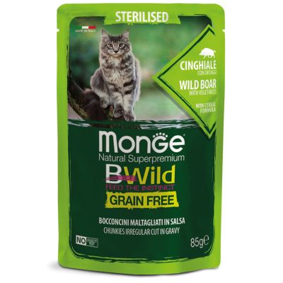     Monge Cat Bwild GR.FREE Wet Sterilised '     85  (8009470012805) -  1