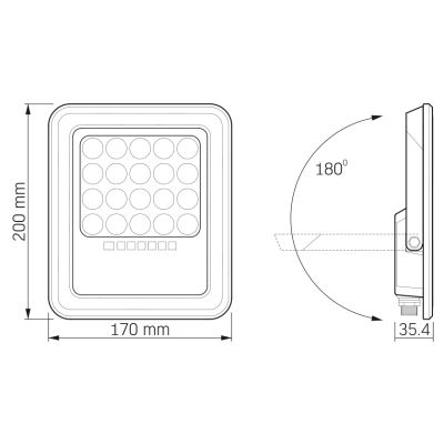  Videx LED 500Lm 5000K (VLE-FSO3-205) -  7