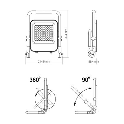  Videx LED  PREMIUM VIDEX F2A 50W 5000K (VL-F2A-505) -  5