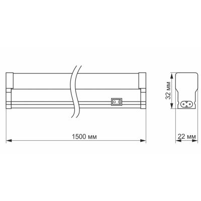  TITANUM LED 5  25W 1.5 5000K (TL-T5-25155) -  4