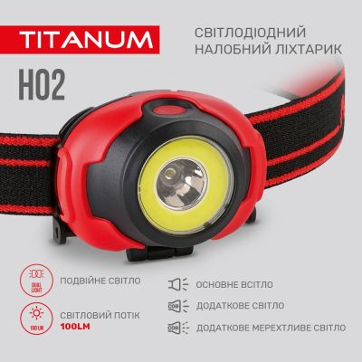 ˳ TITANUM 100Lm 6500K (TLF-H02) -  4