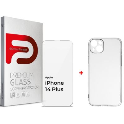     Armorstandart Apple iPhone 14 Plus (Clear glass + Air Series Case) (ARM66924) -  1