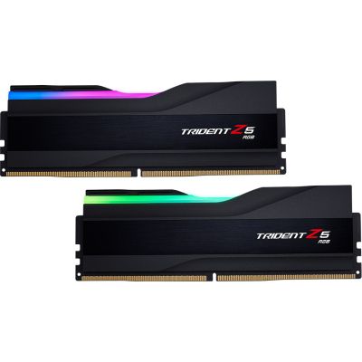  '  ' DDR5 64GB (2x32GB) 6000 MHz Trident Z5 RGB G.Skill (F5-6000J3238G32GX2-TZ5RK) -  2