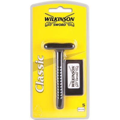  Wilkinson Sword Classic Double Edge Razor + 5   (4027800015504) -  1