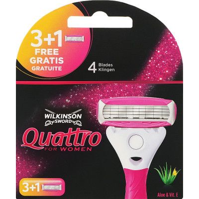   Wilkinson Sword Quattro For Woman 3+1 . (4027800114207) -  1