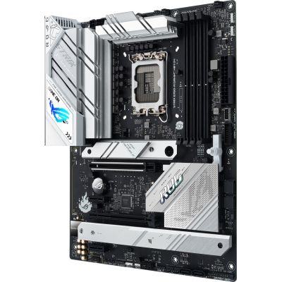   LGA1700, Asus ROG STRIX B760-A GAMING WIFI, B760, 4xDDR5, Int.Video(CPU), 4xSATA3, 3xM.2, 1xPCI-E 16x 5.0, 1xPCI-E 16x 3.0, 2xPCI-E 1x 3.0, ALC4080, Intel 2.5Gb, WiFi 6E, Bluetooth 5.3, 7xUSB3.2/5xUSB2.0, HDMI/DP, ATX -  8