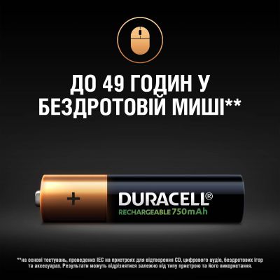  Duracell AAA HR03 750mAh * 4 (5007331) -  6