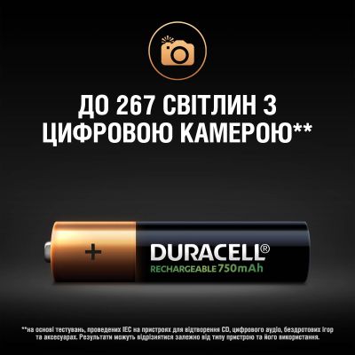  Duracell AAA HR03 750mAh * 4 (5007331) -  7