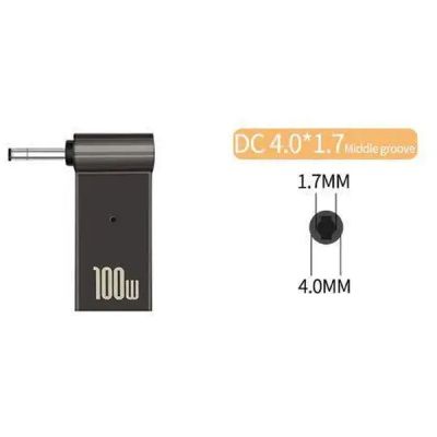  PD 100W USB Type-C  DC Male Jack 4.0x1.7 mm LENOVO ST-Lab (PD100W-4.0x1.7mm) -  1