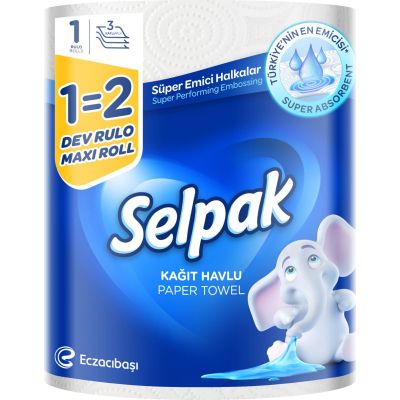   Selpak 1=2 Maxi Roll 3  (8690530036499) -  1