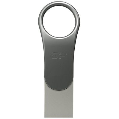 USB   Silicon Power 128 GB DriveMobile C80 USB 3.1 + Type-C Silver (SP128GBUC3C80V1S) -  1