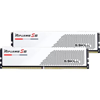  ' DDR5 32GB (2x16GB) 6000 MHz Ripjaws S5 White G.Skill (F5-6000J3238F16GX2-RS5W) -  1