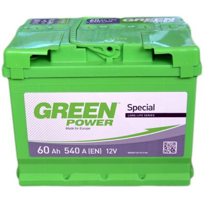   GREEN POWER Standart 60Ah (+/-) (540EN) (22359) -  1