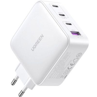   Ugreen Nexode USB-A+3*USB-C 100W GaN Te ch Fast White (CD226/15337) -  3