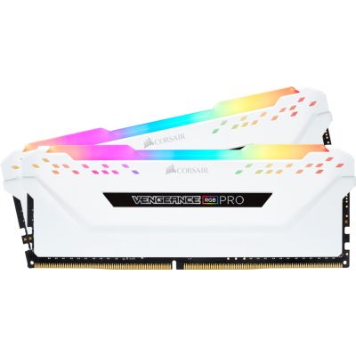     DDR4 32GB (2x16GB) 3200 MHz Vengeance RGB PRO SL Corsair (CMH32GX4M2E3200C16W) -  1