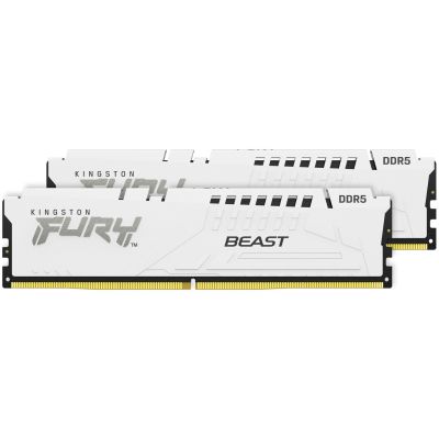  '  ' DDR5 32GB (2x16GB) 5200 MHz Beast EXPO White Kingston Fury (ex.HyperX) (KF552C36BWEK2-32) -  2