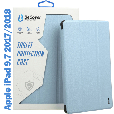    BeCover Tri Fold Soft TPU Silicone Apple iPad 9.7 2017/2018 A1822/A1823/A1893/A1954 Light Blue (708512) -  1