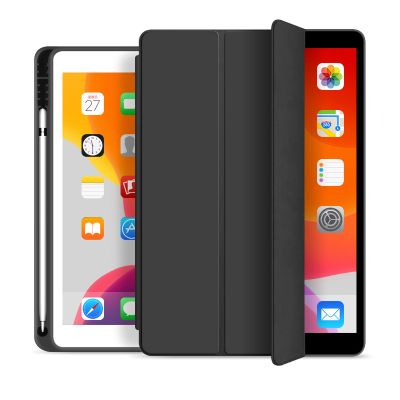    BeCover Tri Fold Soft TPU mount Apple Pencil Apple iPad 9.7 2017/2018 A1822/A1823/A1893/A1954 Black (708453) -  2